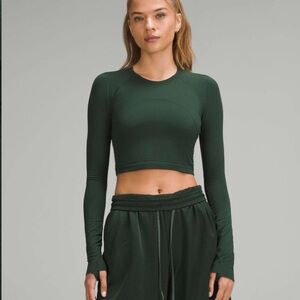 Lululemon Swiftly Tech Cropped Long-Sleeve Shirt